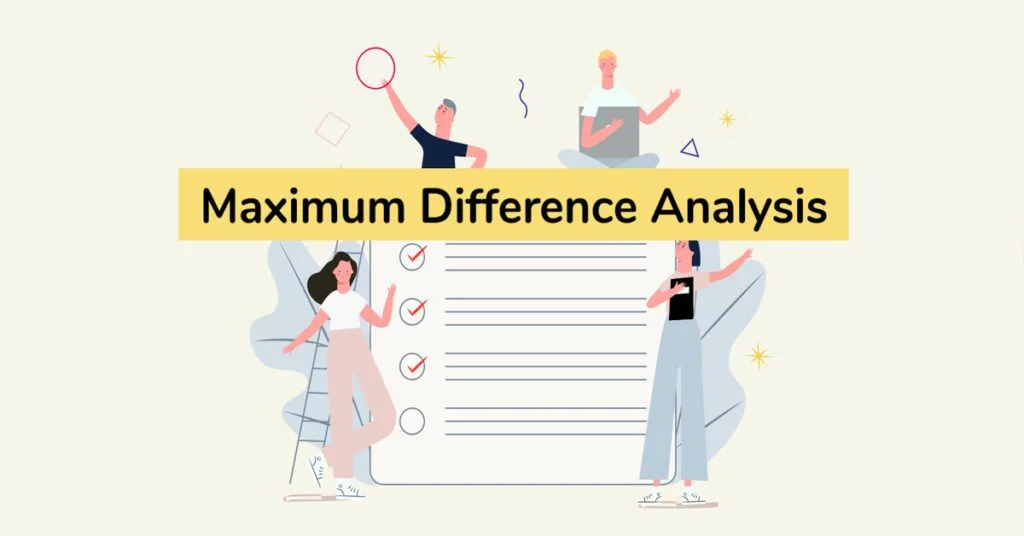 Maximum difference analysis