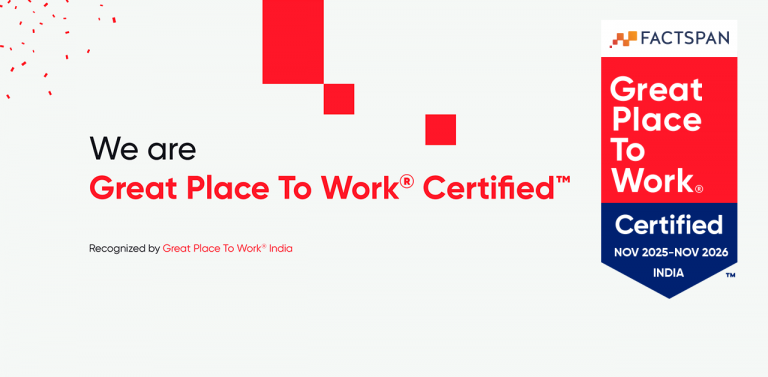 Proud to be recognized as a Great Place to Work 2025-26 | Factspan
